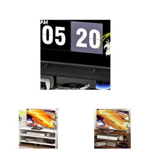 Homcom corner stand for - homcom, tvs