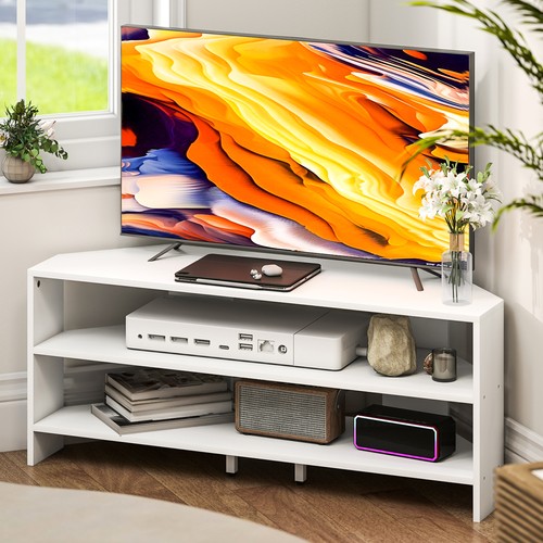Homcom corner stand - stand,, tv