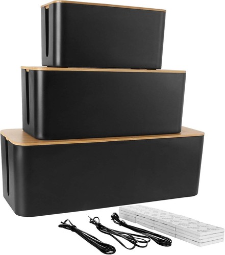 Cable management box set with - cable,