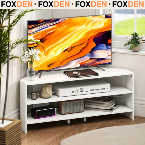 White corner unit - corner, tv