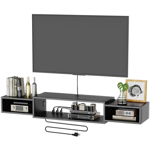 Sleek media console - sleek, shelf