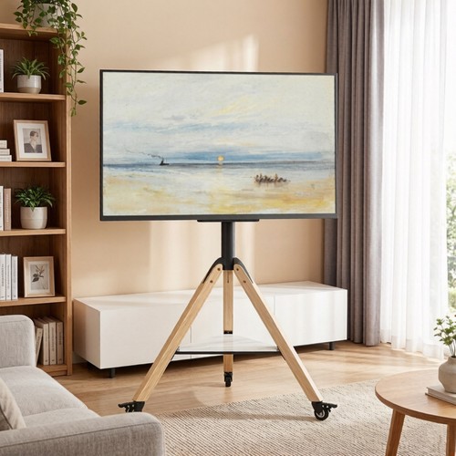 Rolling tripod floor stand - rolling, tv